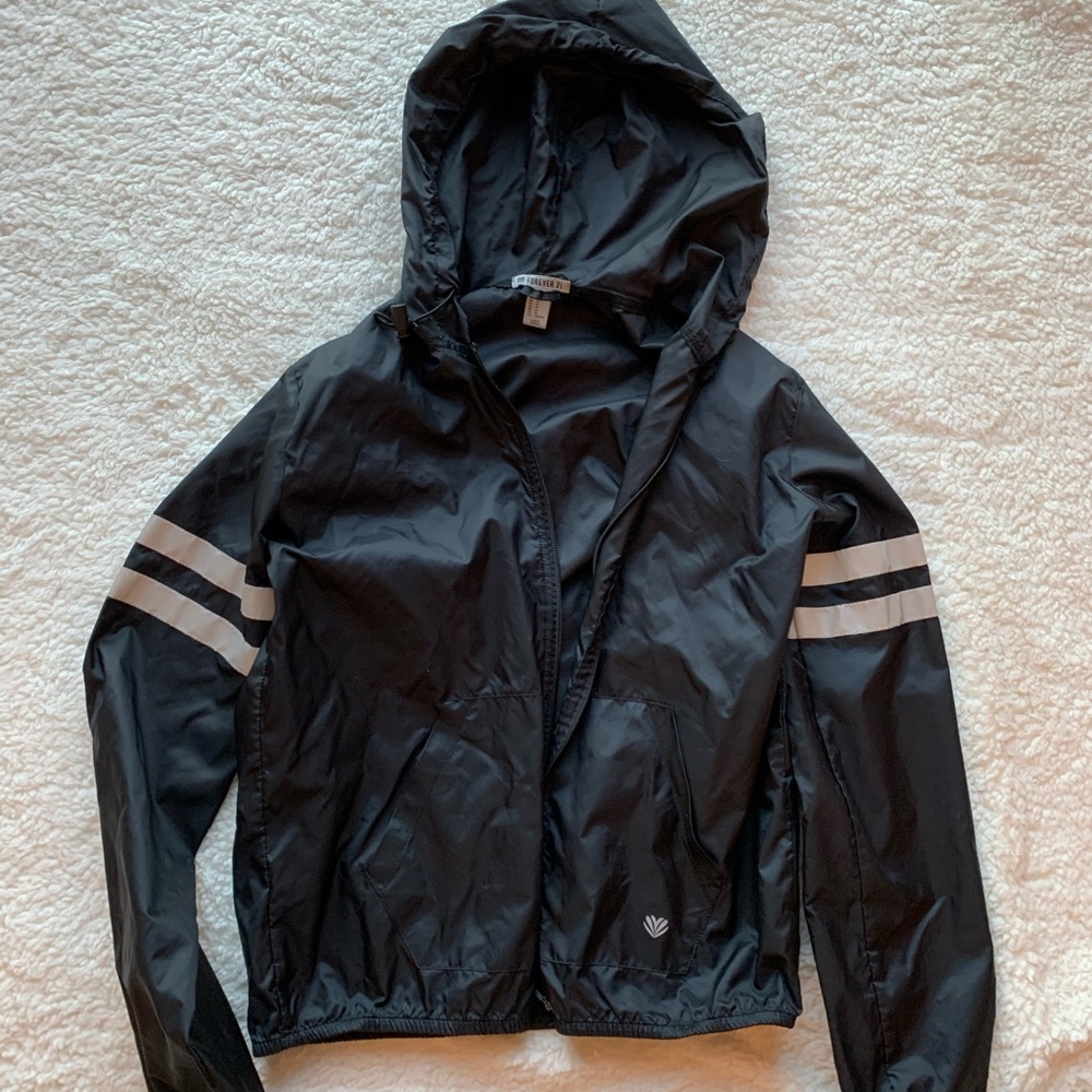 Forever 21 Reflective Rain Jacket